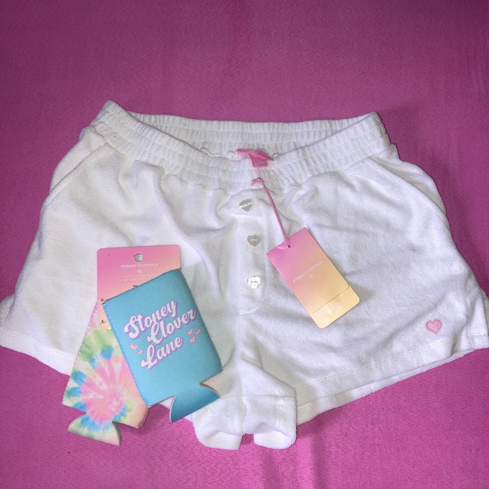 Stoney Clover terry cloth shorts w/bonus coozie set!